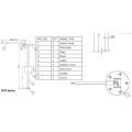 Sensor de nivel de tanque de combustible diesel 4-20ma de bajo costo HVS HMS